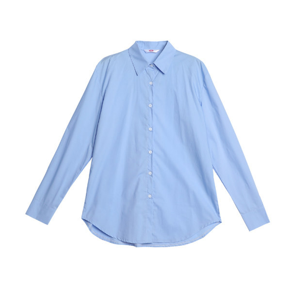 Új modell női hosszú ing klasszikus gallérral - fehér és kék színben