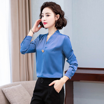 Ženska košulja sa špicastim dekolteom u različitim bojama