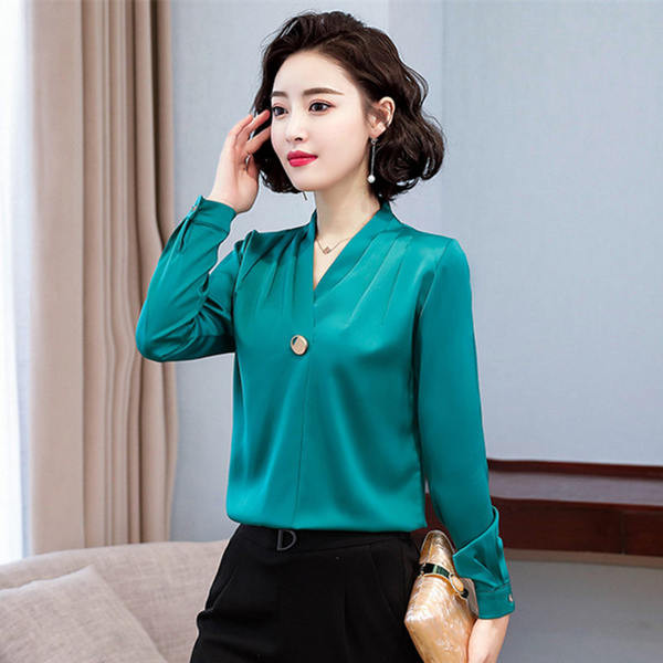 Ženska košulja sa špicastim dekolteom u različitim bojama