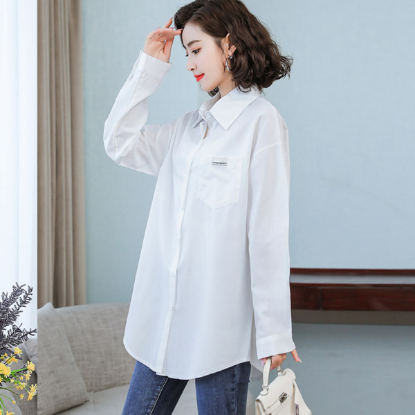 Laia mustriga naiste nööpidega särk