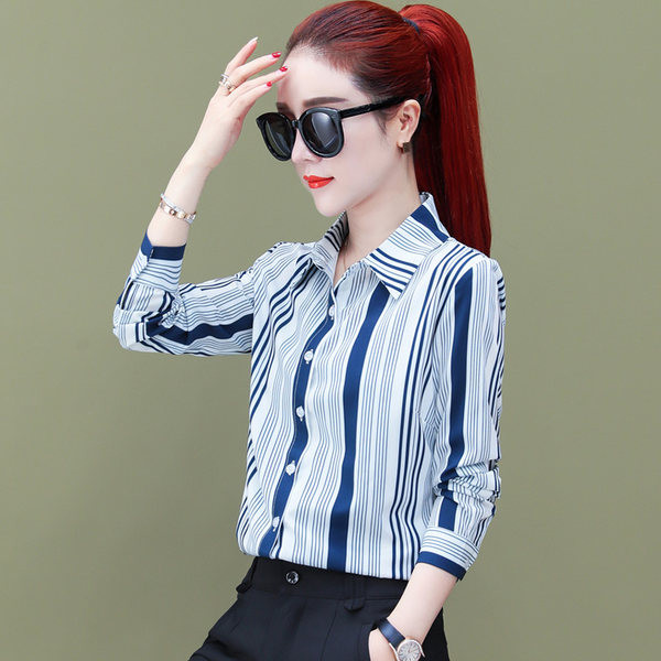 Női ing klasszikus gallérral