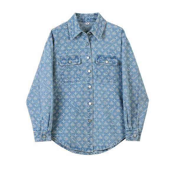 Vabaaja vormidega teksasärk