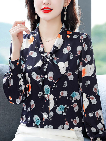 Naujo modelio moteriški marškiniai su raišteliais ir ilgomis rankovėmis