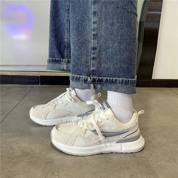 Moteriški sportbačiai iš eko odos ir tinklinio audinio