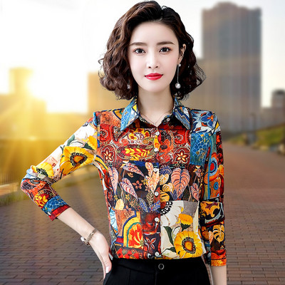 Γυναικείο πουκάμισο με φλοράλ μοτίβα