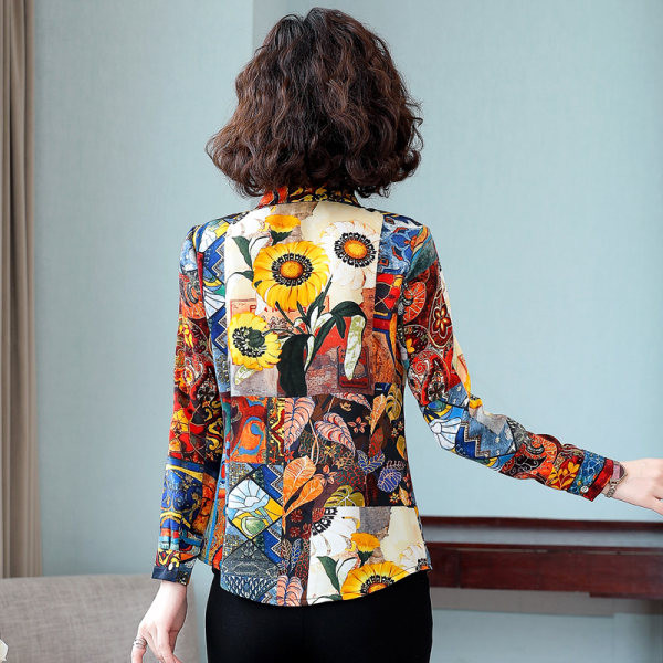 Virágos motívumú női ing