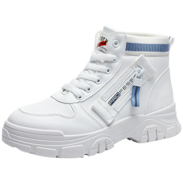 Női eko bőr tornacipő boka magassággal