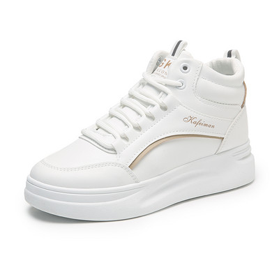 Női tornacipő eko bőrből bokáig magas modell