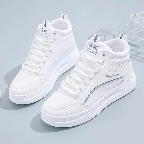 Női tornacipő eko bőrből bokáig magas modell