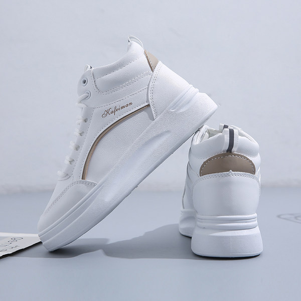 Női tornacipő eko bőrből bokáig magas modell