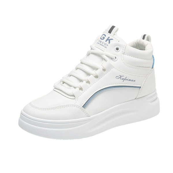 Női tornacipő eko bőrből bokáig magas modell