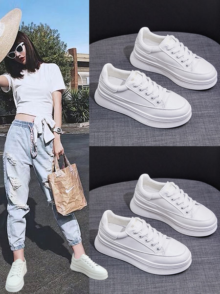 Moteriški laisvalaikio sportbačiai su suvarstyti aukštu padu