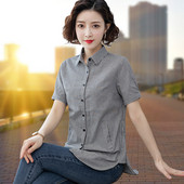 Γυναικείο πουκάμισο με τσέπη και κλασικό γιακά κατάλληλο για την καθημερινότητα