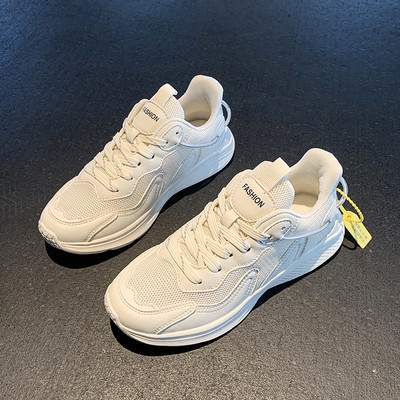 Αθλητικά sneakers από οικολογικό δέρμα και πλέγμα