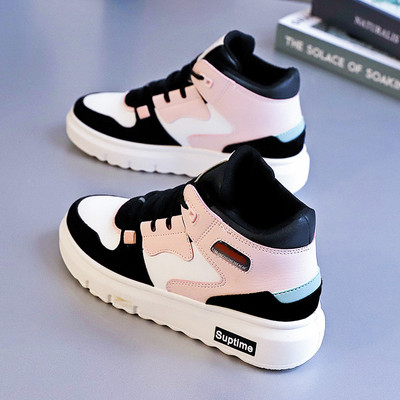 Γυναικεία δερμάτινα πάνινα παπούτσια με επίπεδη σόλα - δύο μοντέλα