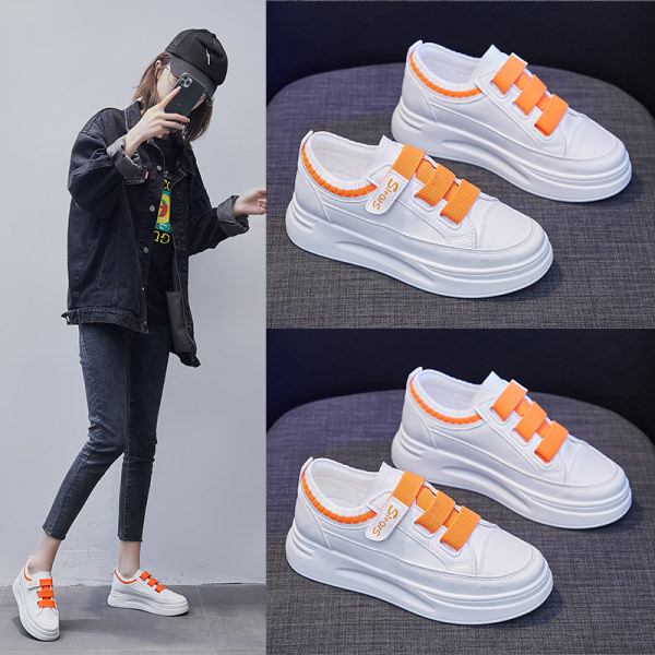 Model nou de adidasi de dama din piele cu inchidere cu velcro