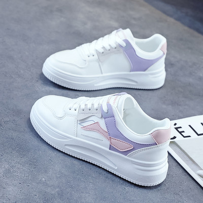 Naistele uue mudeli nööriga lameda tallaga nahast tossud