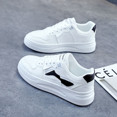 Naistele uue mudeli nööriga lameda tallaga nahast tossud