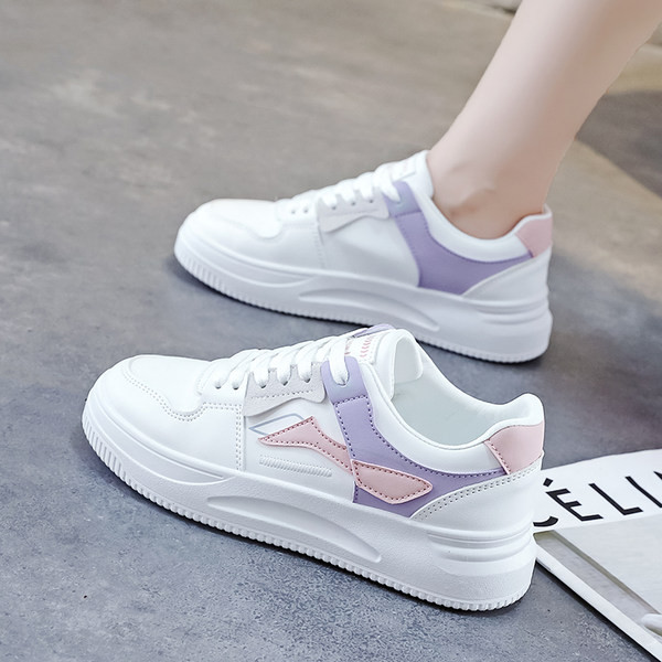 Naujo modelio suvarstomi plokščiapadžiai odiniai sportbačiai moterims