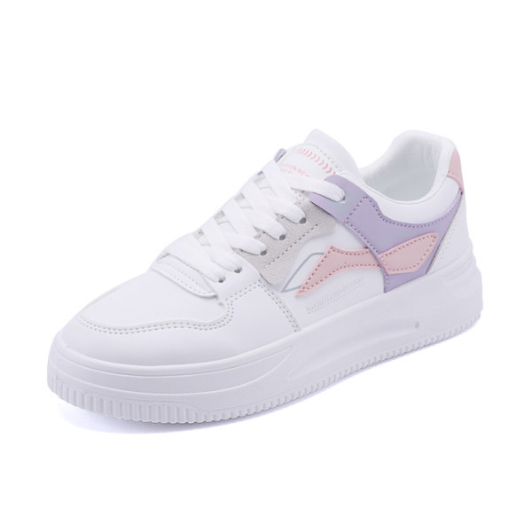 Naujo modelio suvarstomi plokščiapadžiai odiniai sportbačiai moterims