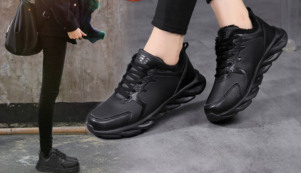 Γυναικεία sneakers από οικολογικό δέρμα σε δύο μοντέλα με φόδρα