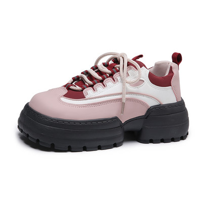 Naujo modelio moteriški sportbačiai su 5 cm aukštu padu ir raišteliais