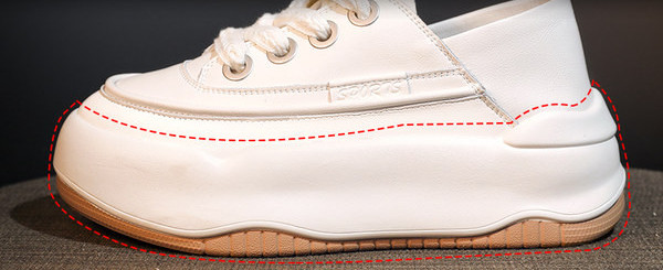 Női alkalmi fűzős bőr tornacipő