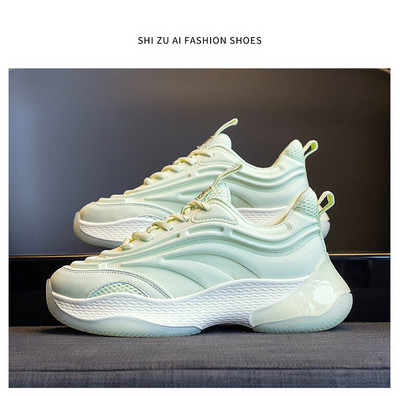 Ženske tenisice od eko kože i mrežaste tkanine