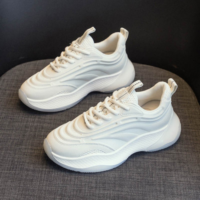 Ženske tenisice od eko kože i mrežaste tkanine