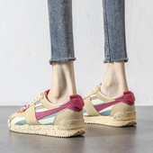 Moteriški eko zomšos sportiniai sportbačiai su raišteliais