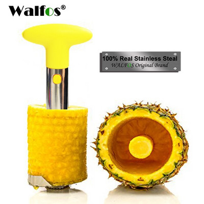 WALFOS 304 Неръждаема стомана Резачка за ананас Белачка Fruit Corer Slicer Кухня Лесен инструмент Спирална резачка за ананас Аксесоари