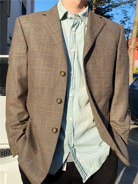 Vyriški džinsiniai marškinėliai ilgomis rankovėmis, ploni