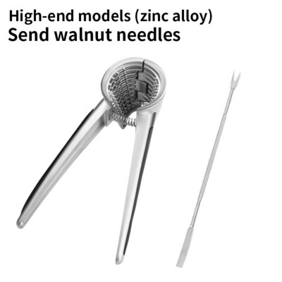 Кухненски инструмент за черупки за ядки Скоба Клещи Крекер Цинкова сплав Лешникотрошачка Черупки Бадем Орех Пекан Лешник Лешник Ядка