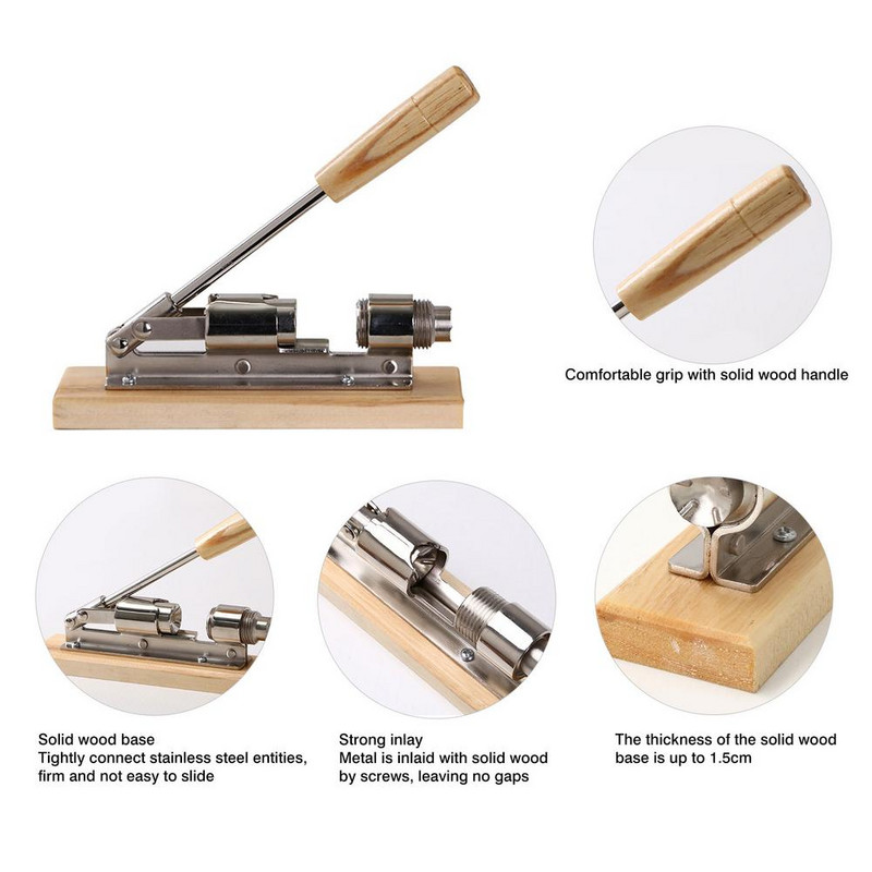 Rankinis nerūdijančio plieno riešutų laužytojas Mechaninis riešutų laužytojas Graikinių riešutų laužytojas Greitas atidarytuvas Virtuvės įrankiai Vaisiai ir daržovės