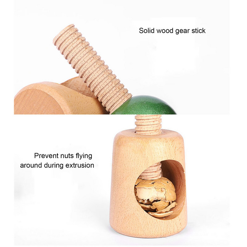 Medienos graikinio riešuto spaustukai virtuvės įrankiai lupimo mašina daugiafunkcinis krekingo migdolų graikinių riešutų pekano lazdyno riešutų lukšto spaustukas