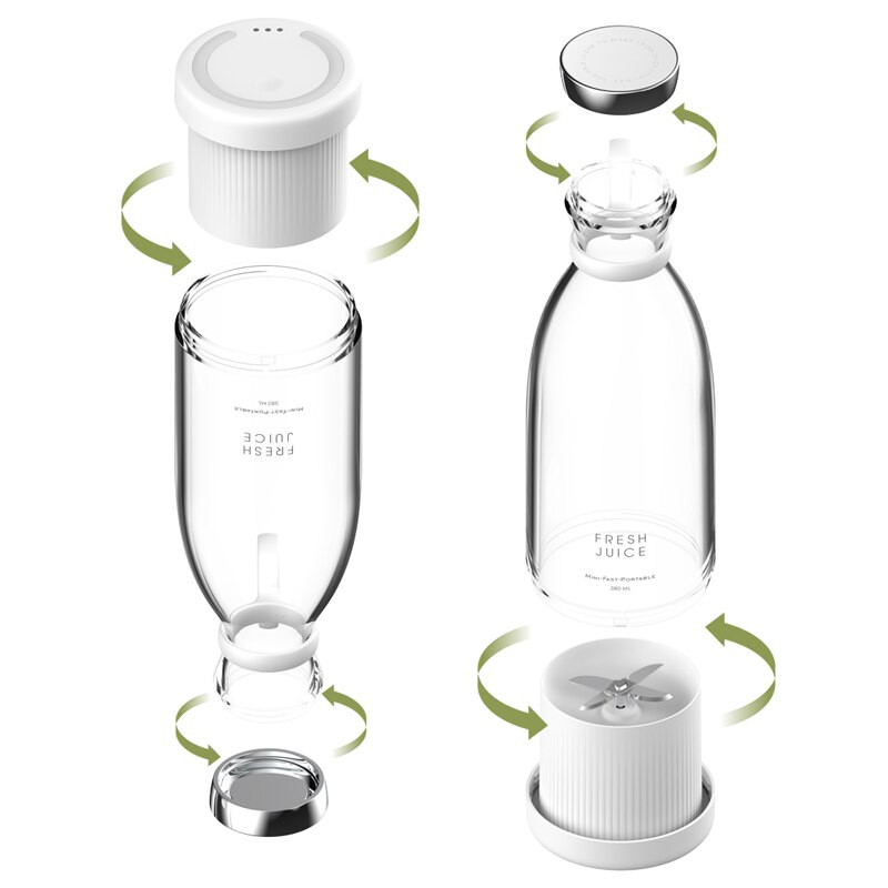 Nešiojama elektrinė sulčiaspaudė Daugiafunkcė sulčių aparatas USB mini vaisių maišytuvai šviežių vaisių spaudyklos trintuvai kokteilių maišytuvai