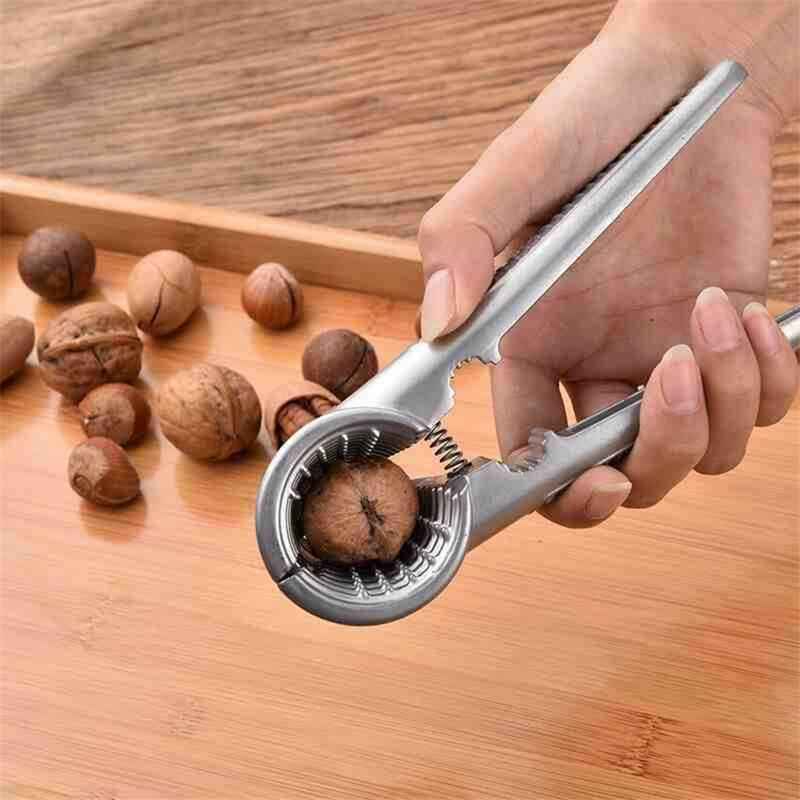 Цинкова сплав Nutcrocker Sheller Crack бадем орех орех пекан лешник лешник l Clamp Plier CrackerNut Kitchen Nut Sheller Clip Tool