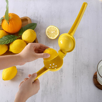 Сокоизстисквачка за лимон Ръчна сокоизстисквачка Метална сокоизстисквачка за лайм Ръчна изцедка за портокал и цитрус Кухненски инструмент