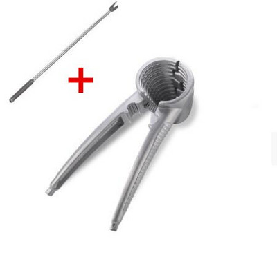 Naujas patobulinimas Metalinis riešutų laužytojas Smulkinti graikiniai riešutai Graikinių riešutų krekingo atidarytuvas riešutų piltuvėlio tipo Replės skeldimo įrankis Virtuvės priedai