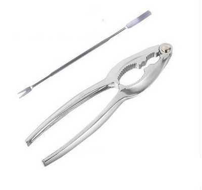 Naujas patobulinimas Metalinis riešutų laužytojas Smulkinti graikiniai riešutai Graikinių riešutų krekingo atidarytuvas riešutų piltuvėlio tipo Replės skeldimo įrankis Virtuvės priedai