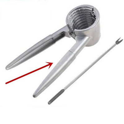 Naujas patobulinimas Metalinis riešutų laužytojas Smulkinti graikiniai riešutai Graikinių riešutų krekingo atidarytuvas riešutų piltuvėlio tipo Replės skeldimo įrankis Virtuvės priedai