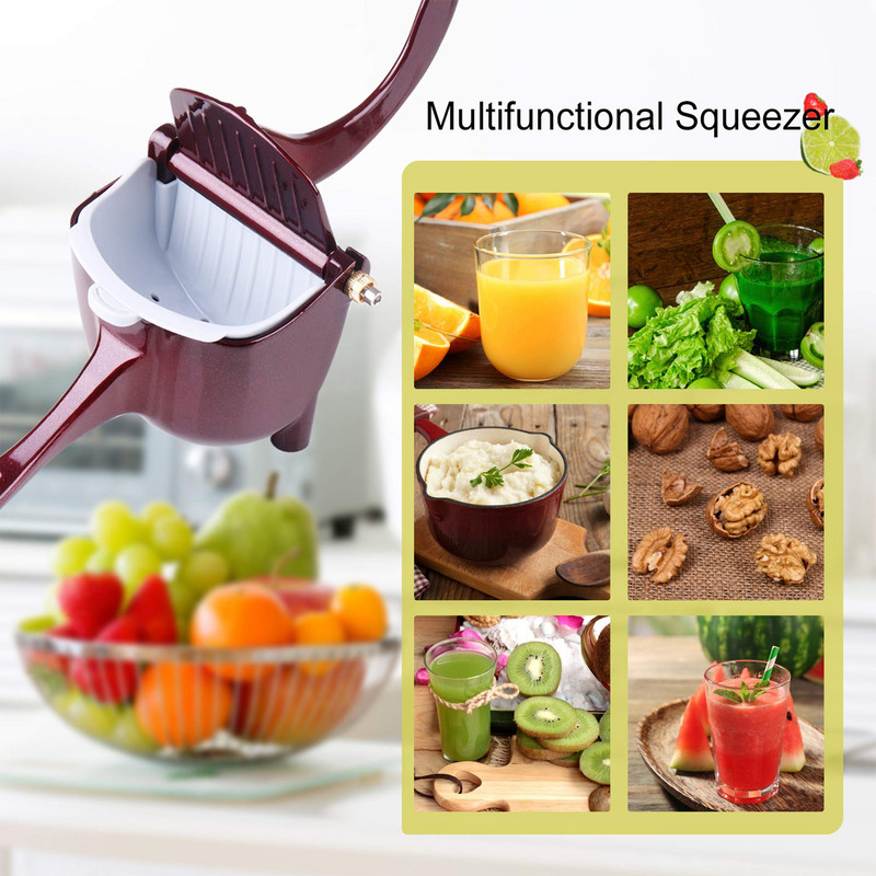 Rankinė vaisių sulčiaspaudė aliuminio lydinio rankinė sulčių spaudimo mašinėlė Granatų apelsinų citrinų cukranendrių sulčių įrankiai virtuvei