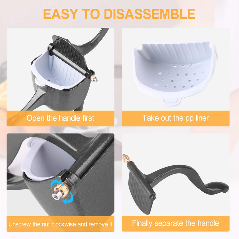 Rankinė vaisių sulčiaspaudė aliuminio lydinio rankinė sulčių spaudimo mašinėlė Granatų apelsinų citrinų cukranendrių sulčių įrankiai virtuvei