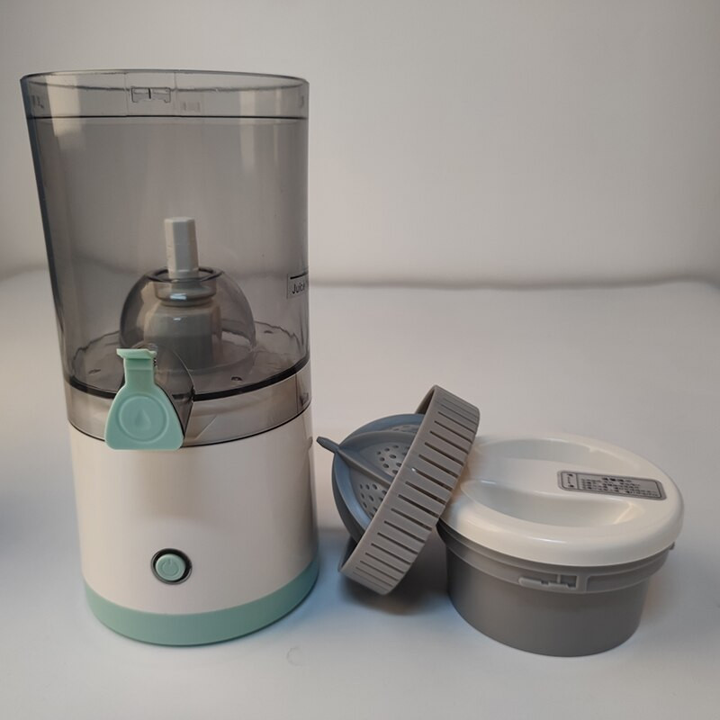 Nešiojamoji elektrinė belaidė lėta sulčiaspaudė mini vaisių spaudimo aparatas apelsinų citrinų sulčių aparatas USB įkraunamas spaudimo spaustukas