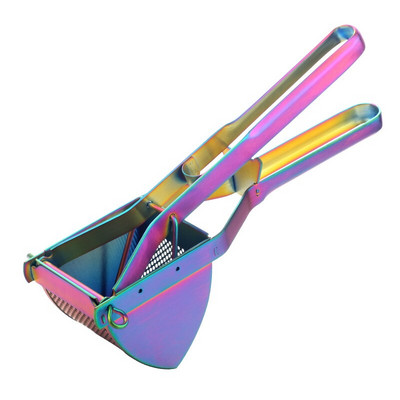 1x Ръчна изстисквачка за плодове и нар от неръждаема стомана Сокоизстисквачка за портокал и лимон Ръчна преса Кухненски инструменти Машина за набиване на картофи Инструмент за готвене