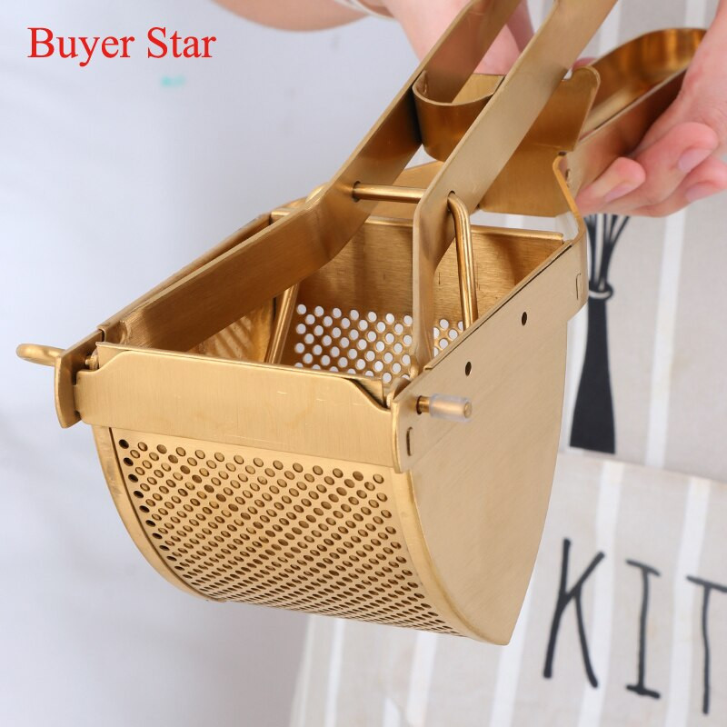 1 бр. Златна рижерка за картофи, ръчна изстисквачка за лимони, неръждаема стомана, плодове, портокал, сокоизстисквачка под налягане Инструмент, зеленчуци, преса, кухненски прибор