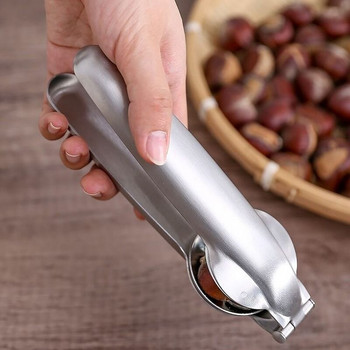 Portable Chestnut Crackers Clip Crusher Peeling Nut Clip Chestnut Opening Tool 304 Gadgets κουζίνας με κλιπ καρυδιάς από ανοξείδωτο ατσάλι