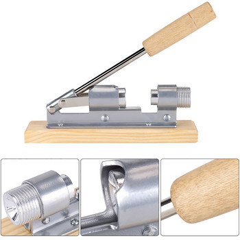 Механична трошачка за орехи Отварачка за ядки Кухненски инструменти Настолна дървена основа и дръжка