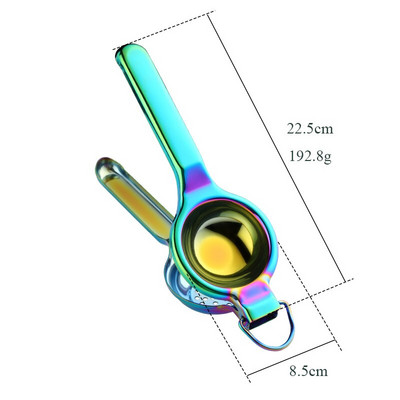 Голям размер Домакинска Плодове Лимон Ръчна сокоизстисквачка Цитрус Портокал Ръчна преса Преса Машина Издръжлив кухненски инструмент от неръждаема стомана