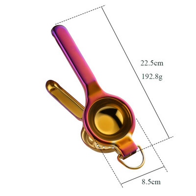 Голям размер Домакинска Плодове Лимон Ръчна сокоизстисквачка Цитрус Портокал Ръчна преса Преса Машина Издръжлив кухненски инструмент от неръждаема стомана